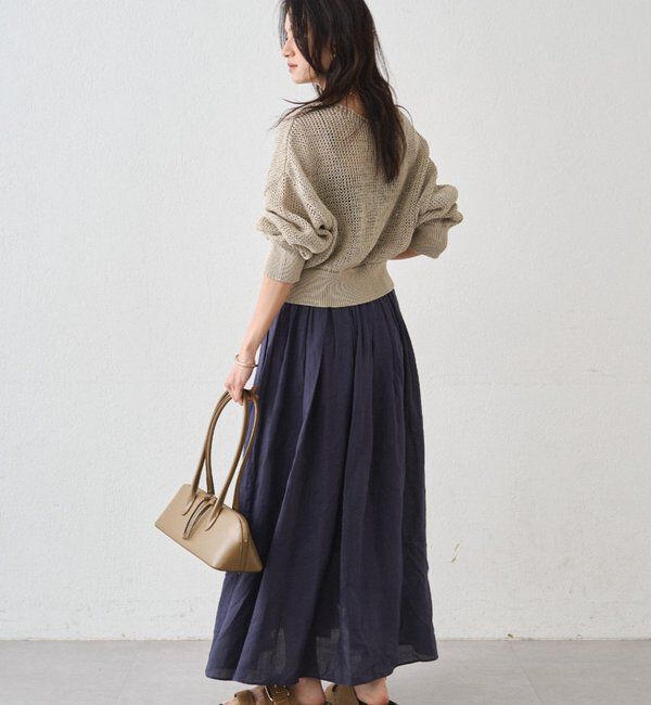  「クリスピーコットンショートニット」|ニット・セーター|