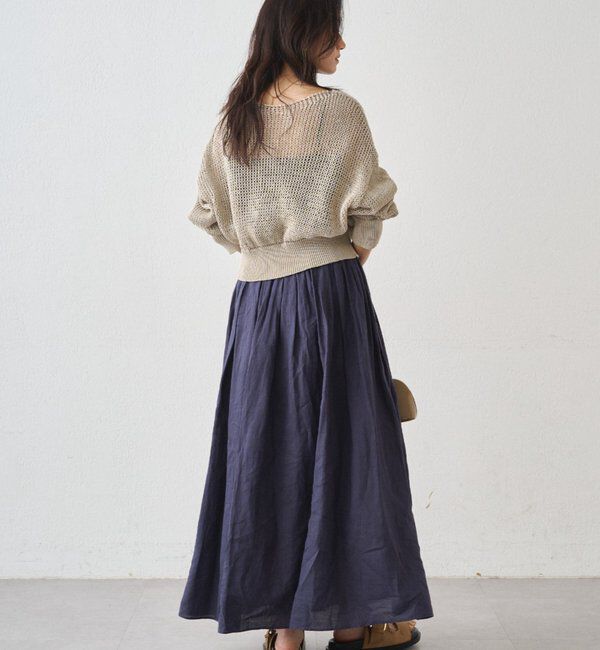  「クリスピーコットンショートニット」|ニット・セーター|