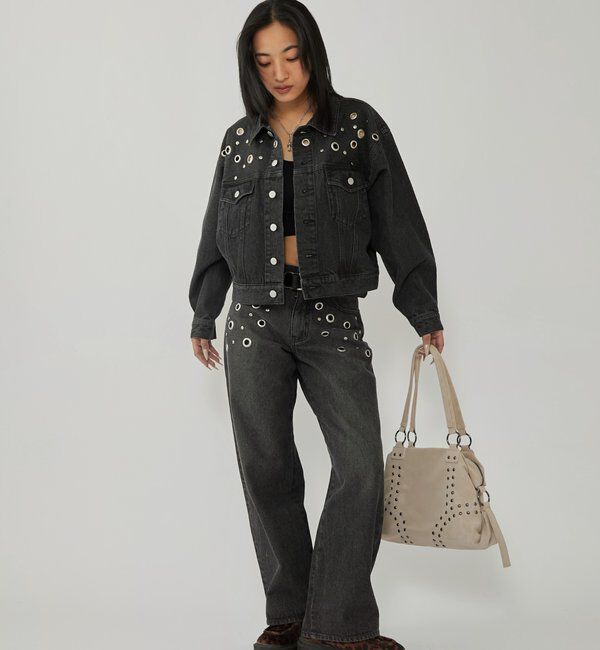  「EYELET LOW RISE DENIM /アイレットローライズデニム」|デニム|