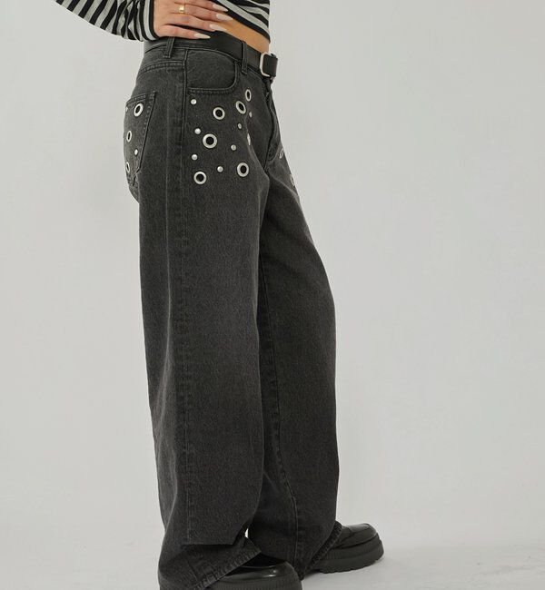  「EYELET LOW RISE DENIM /アイレットローライズデニム」|デニム|