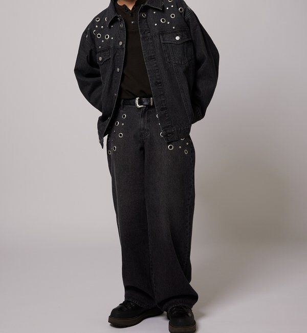  「EYELET LOW RISE DENIM /アイレットローライズデニム」|デニム|