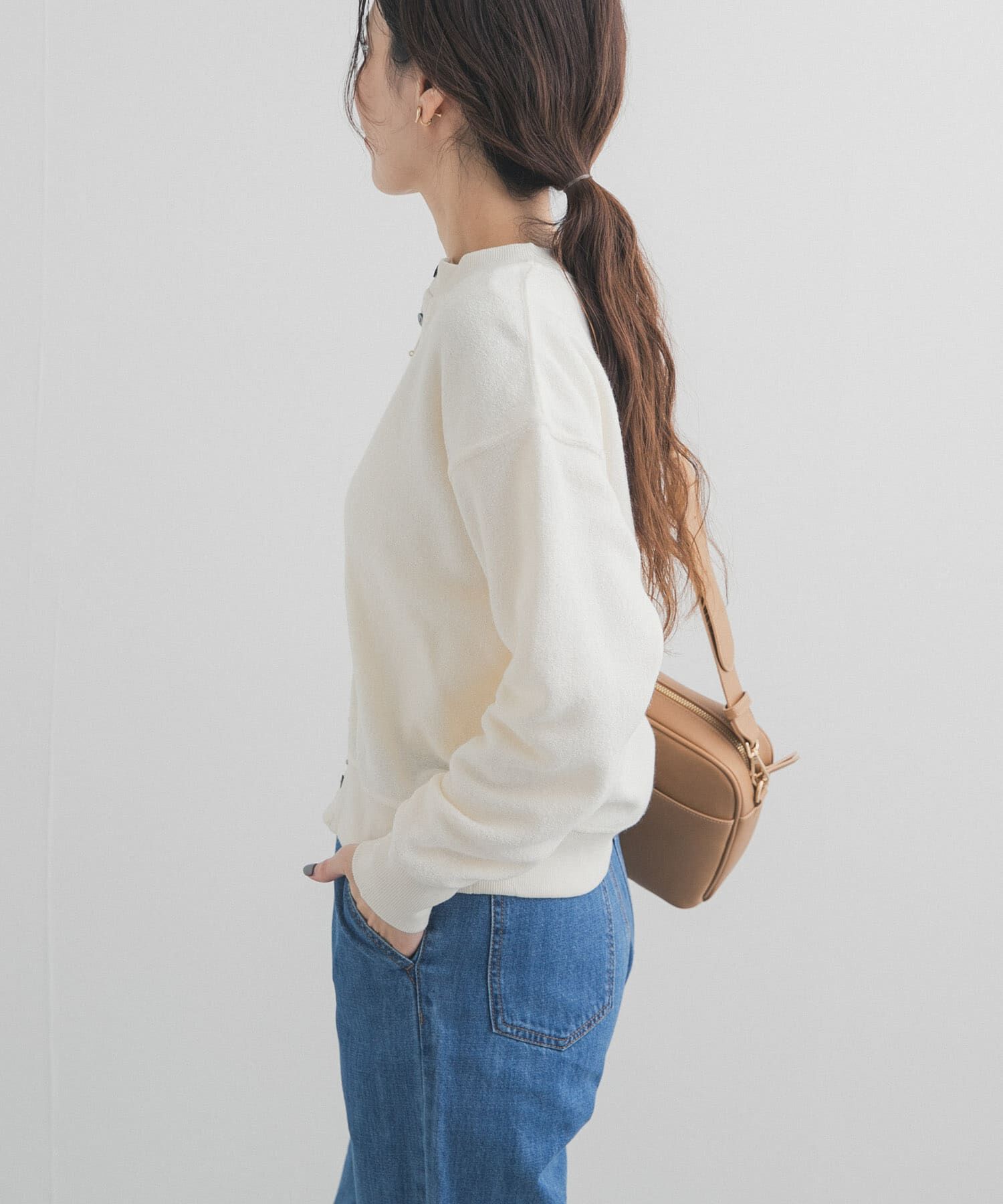 URBAN RESEARCH DOORS「カットブークレーショートカーディガン」|カーディガン|