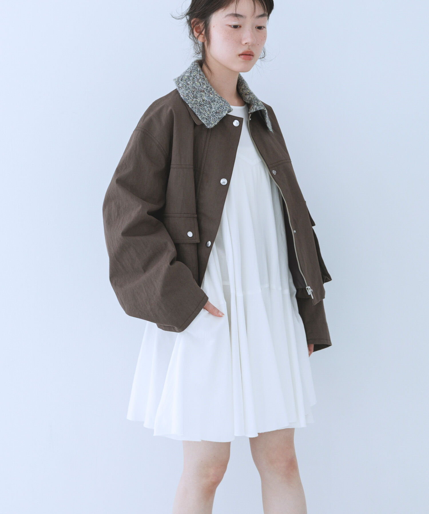  「2WAYカラーバルーンブルゾン」|ブルゾン・スタジャン|