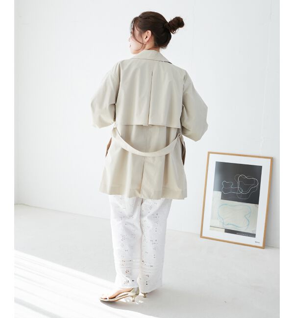 le.coeur blanc「ボリュームスリーブライトトレンチコート」|トレンチコート|