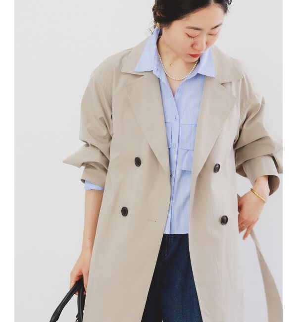 le.coeur blanc「ボリュームスリーブライトトレンチコート」|トレンチコート|
