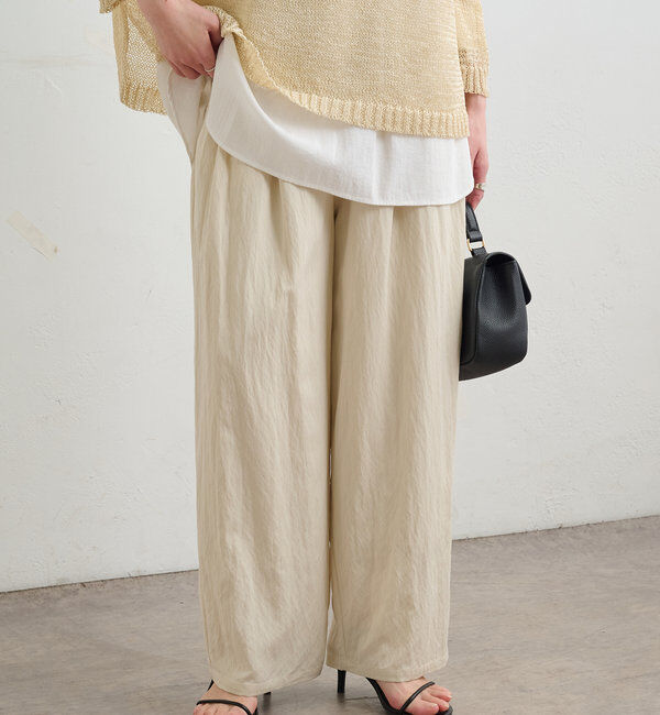  「【リバイバル】レーヨンナイロンウエストゴムイージーパンツ」|その他|