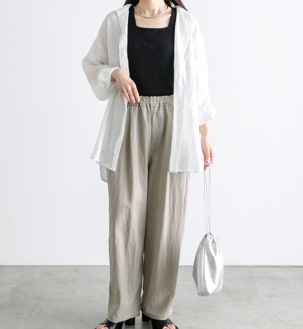  「【リバイバル】レーヨンナイロンウエストゴムイージーパンツ」|その他|