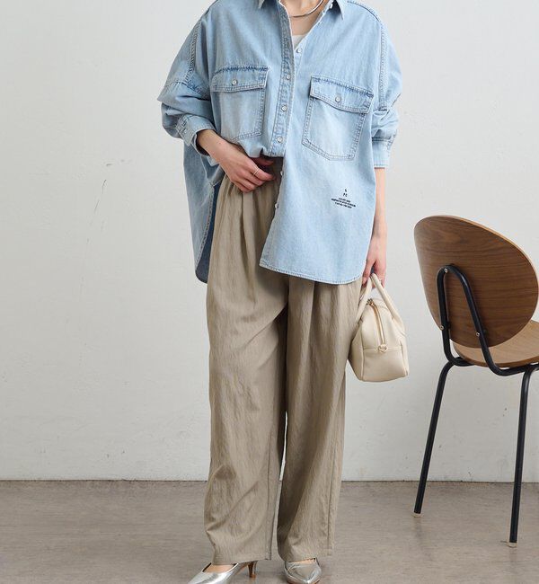  「【リバイバル】レーヨンナイロンウエストゴムイージーパンツ」|その他|