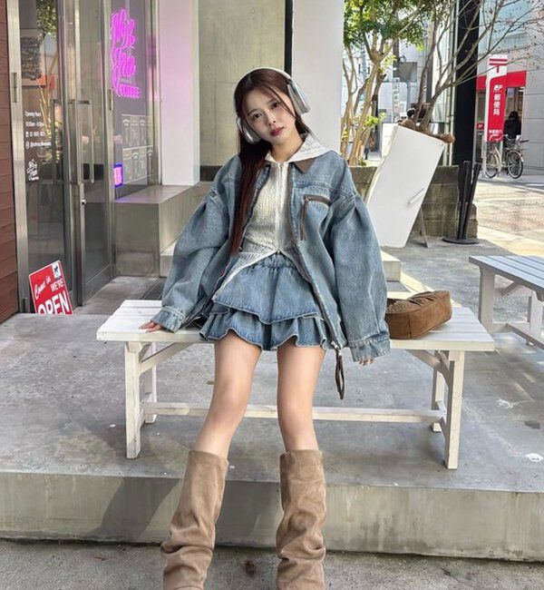  「配色バーンジャケット」|デニムジャケット|