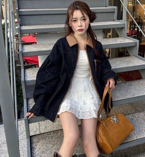  「配色バーンジャケット」|デニムジャケット|