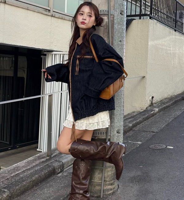  「配色バーンジャケット」|デニムジャケット|