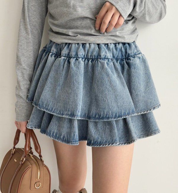  「ティアードミニスカート」|スカート|