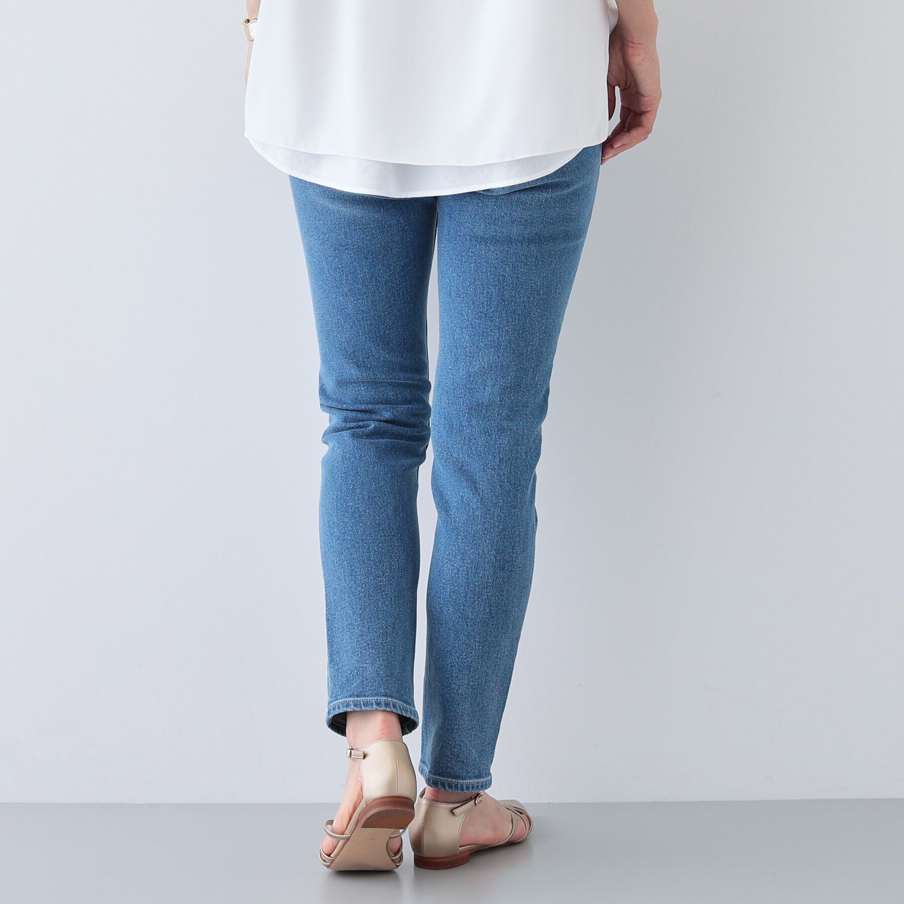 INDIVI「【通年活躍！褒められデニム】スキニー デニムパンツ」|デニム|