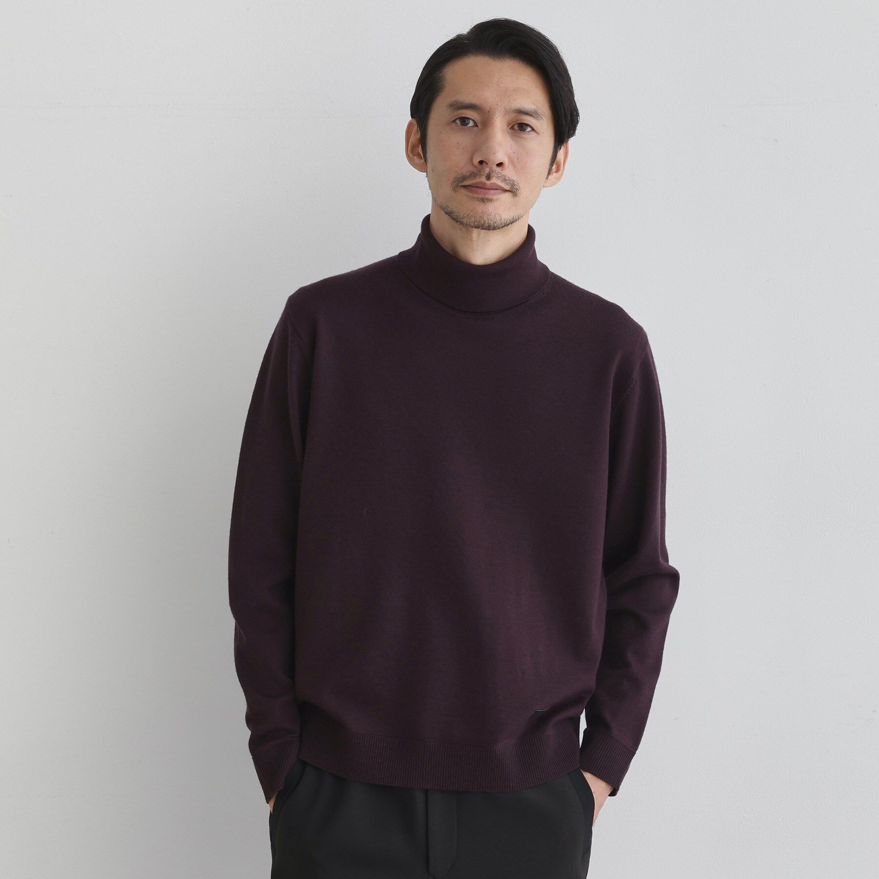 TAKEO KIKUCHI「【Sサイズ～】アンチピリング タートルネック ニット」|ニット・セーター|