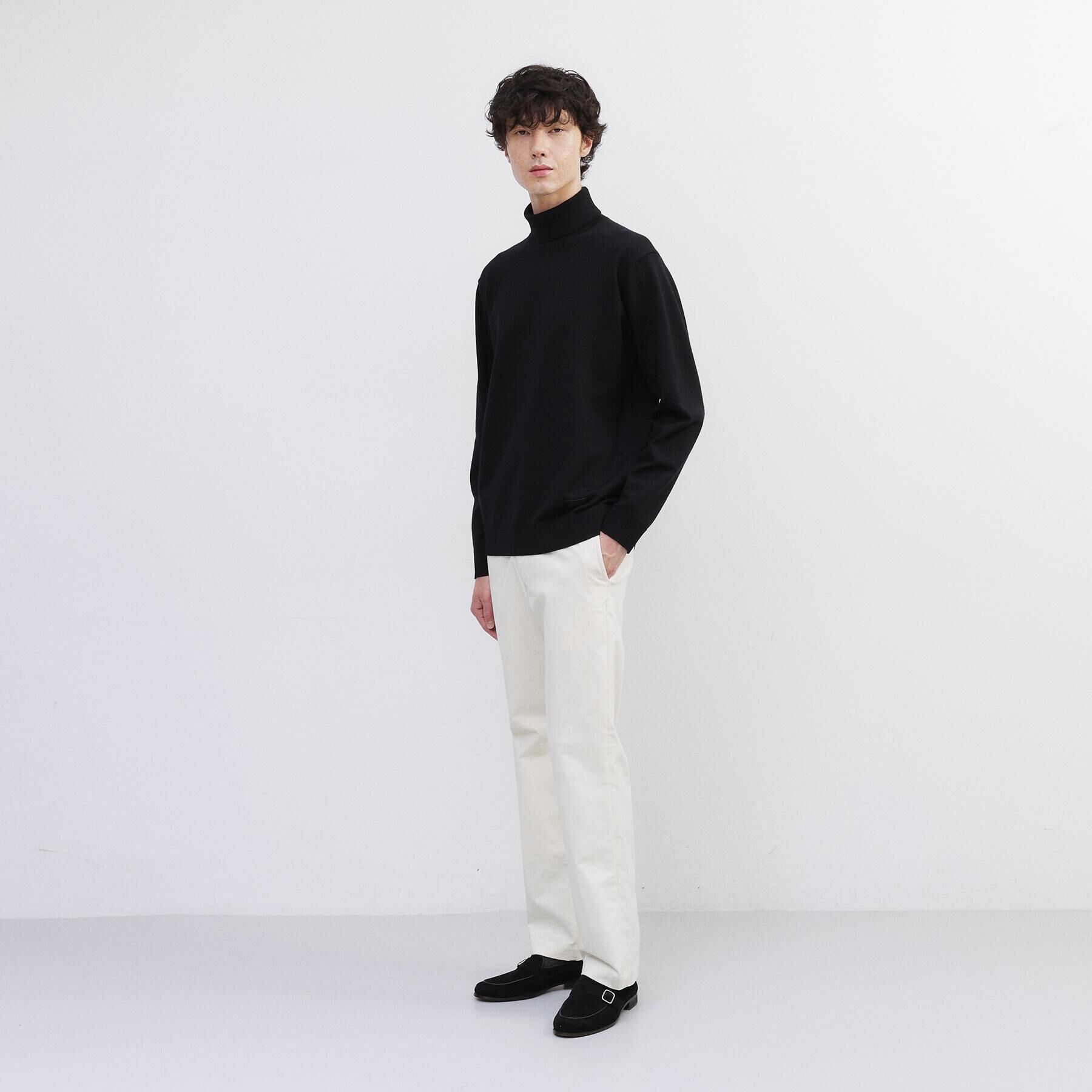 TAKEO KIKUCHI「【Sサイズ～】アンチピリング タートルネック ニット」|ニット・セーター|