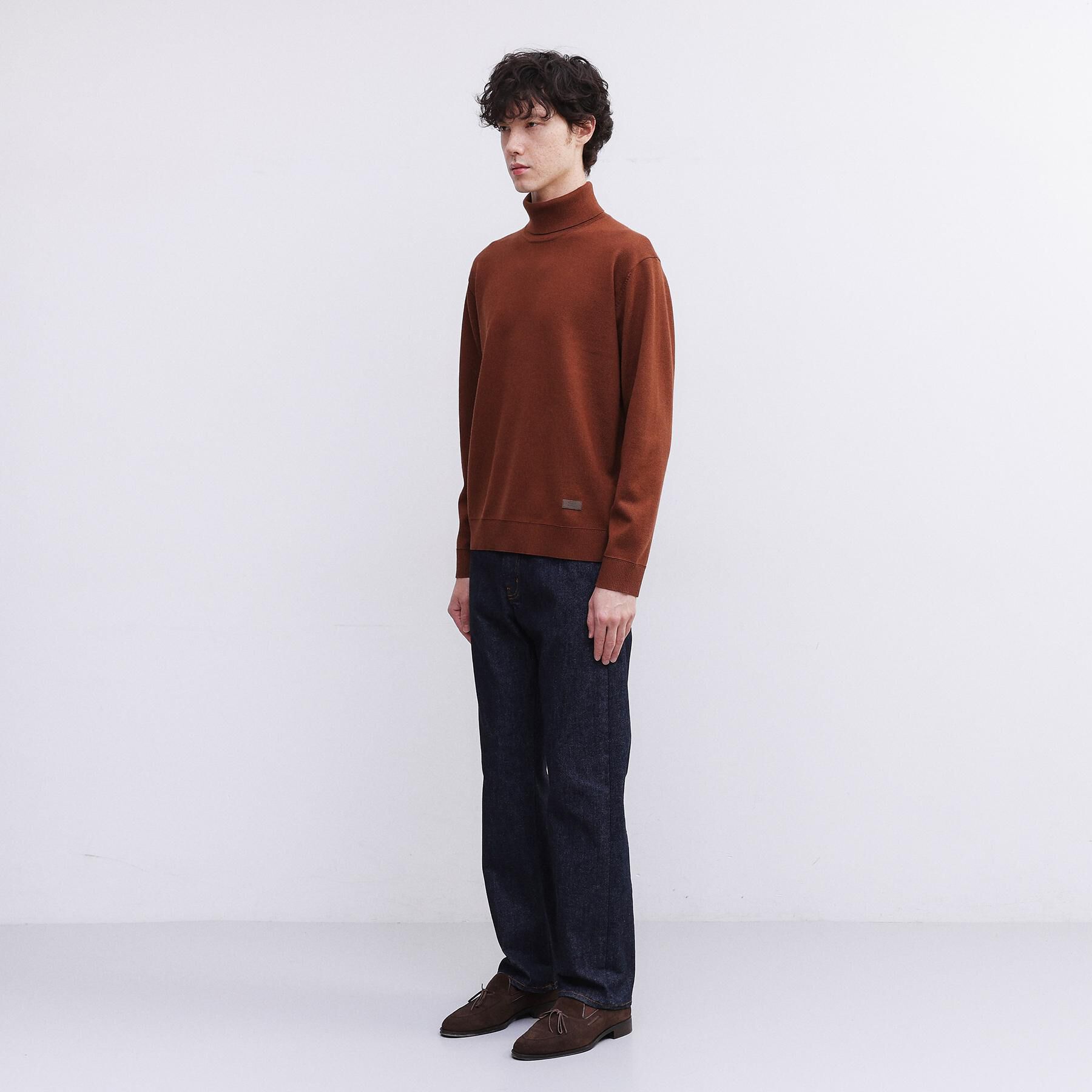 TAKEO KIKUCHI「【Sサイズ～】アンチピリング タートルネック ニット」|ニット・セーター|