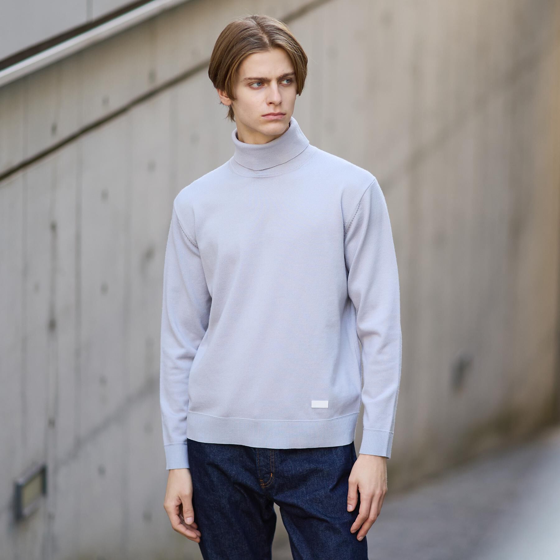 TAKEO KIKUCHI「【Sサイズ～】アンチピリング タートルネック ニット」|ニット・セーター|