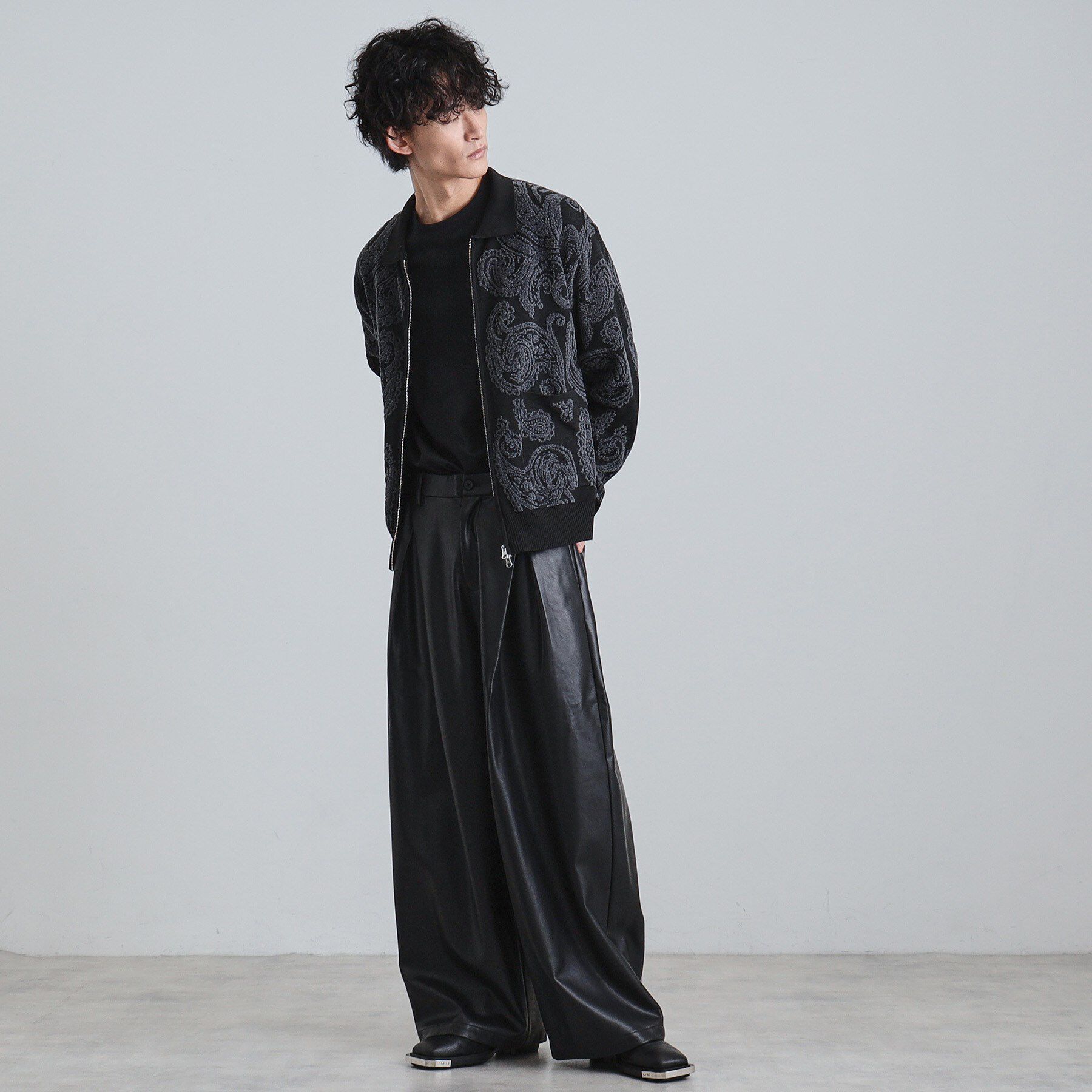 tk.TAKEO KIKUCHI「【洗える】ペイズリージップカーディガン」|カーディガン|