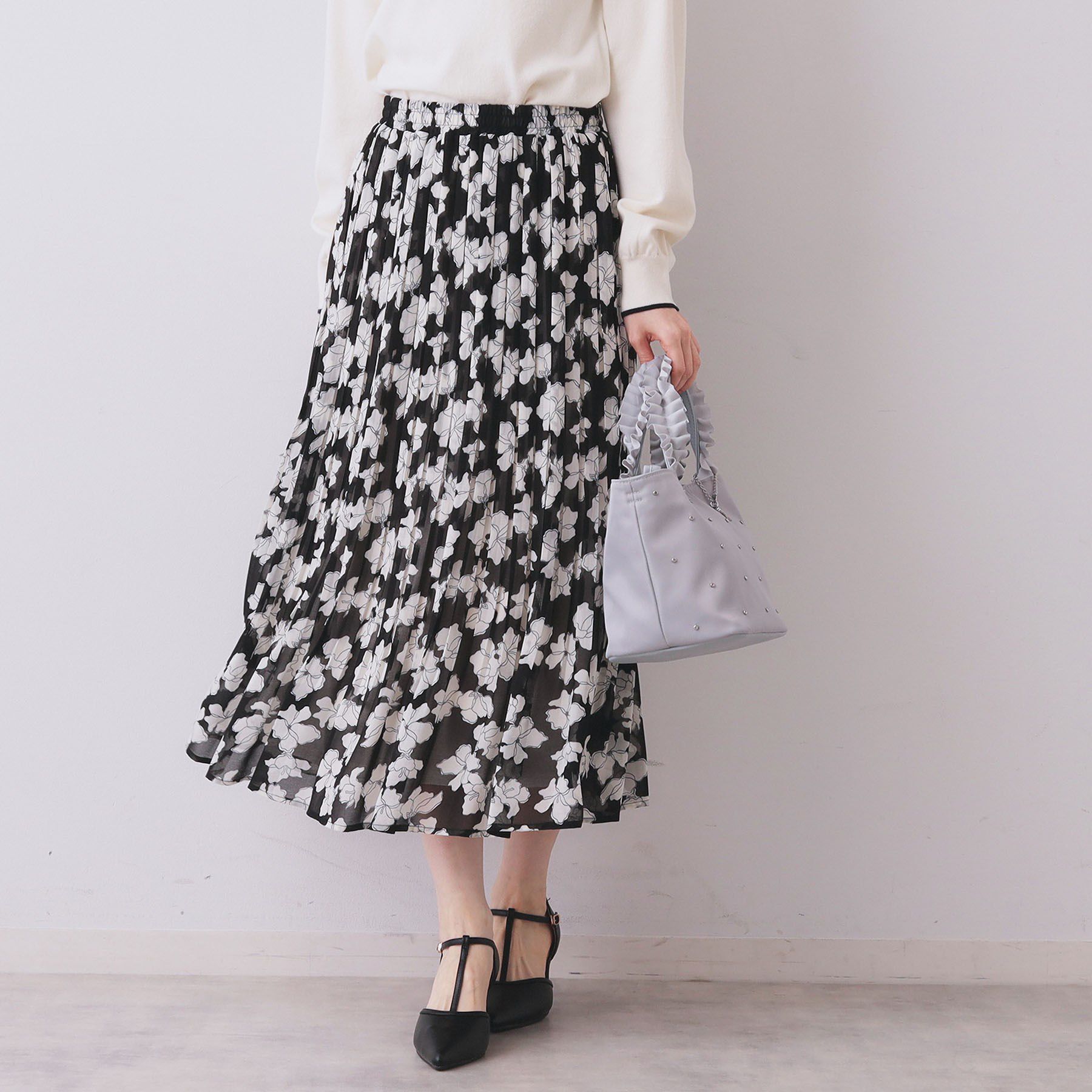 index「選べる丈 シフォンプリーツスカート【洗濯機OK/イージーアイロン/防シワ】《6col》」|スカート|