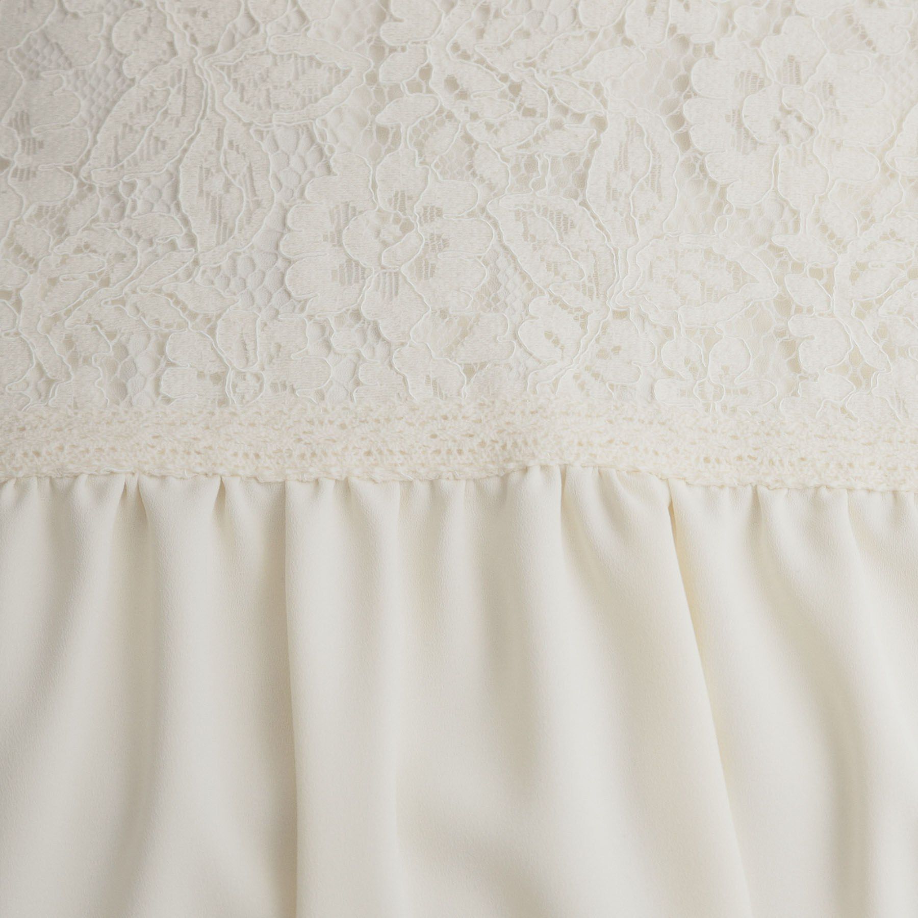 Couture broach「【ハレの日・通勤】レースドッキング ブラウス」|シャツ・ブラウス|