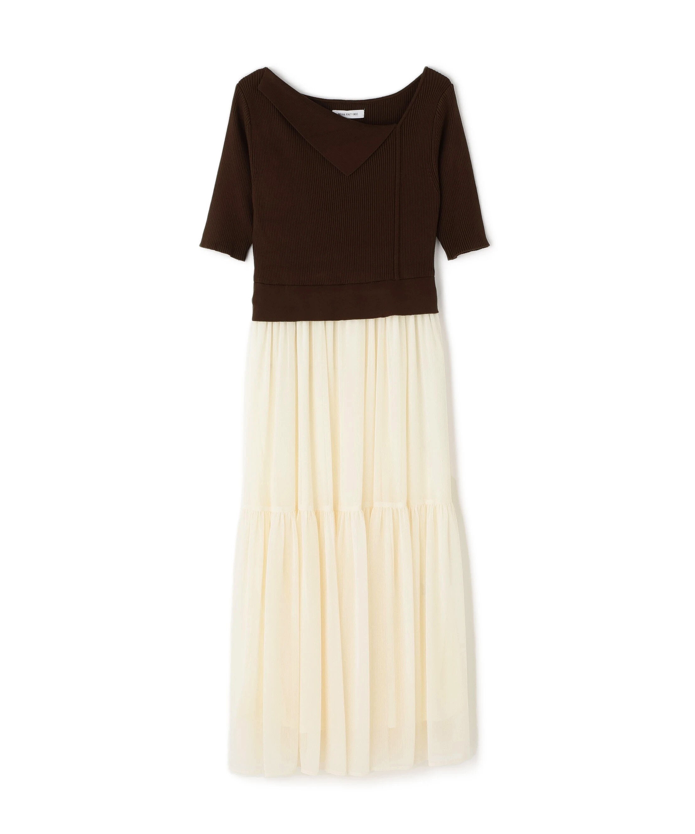  「アシメカラードッキングワンピース」|ワンピース|