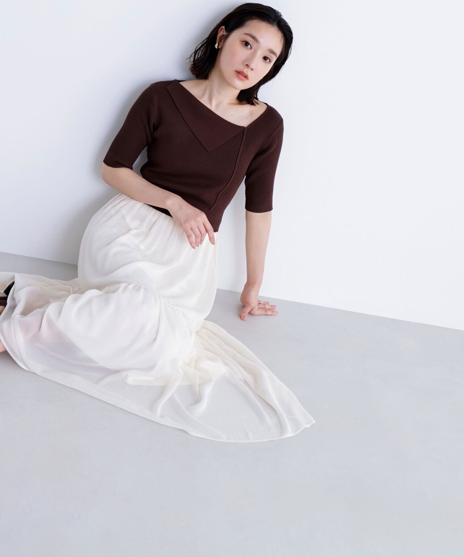  「アシメカラードッキングワンピース」|ワンピース|