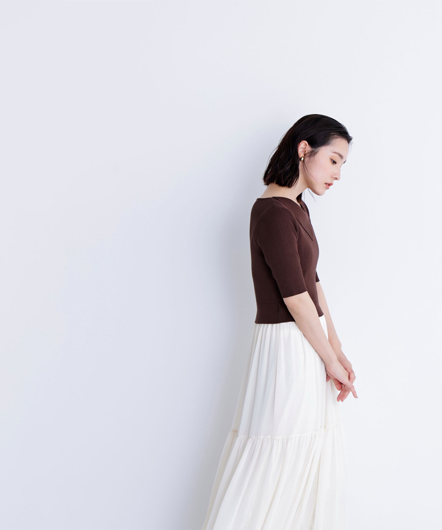  「アシメカラードッキングワンピース」|ワンピース|