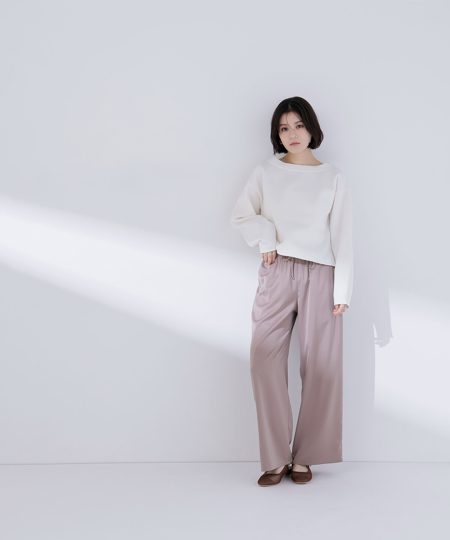  「スウェットライクフォルムニット」|ニット・セーター|