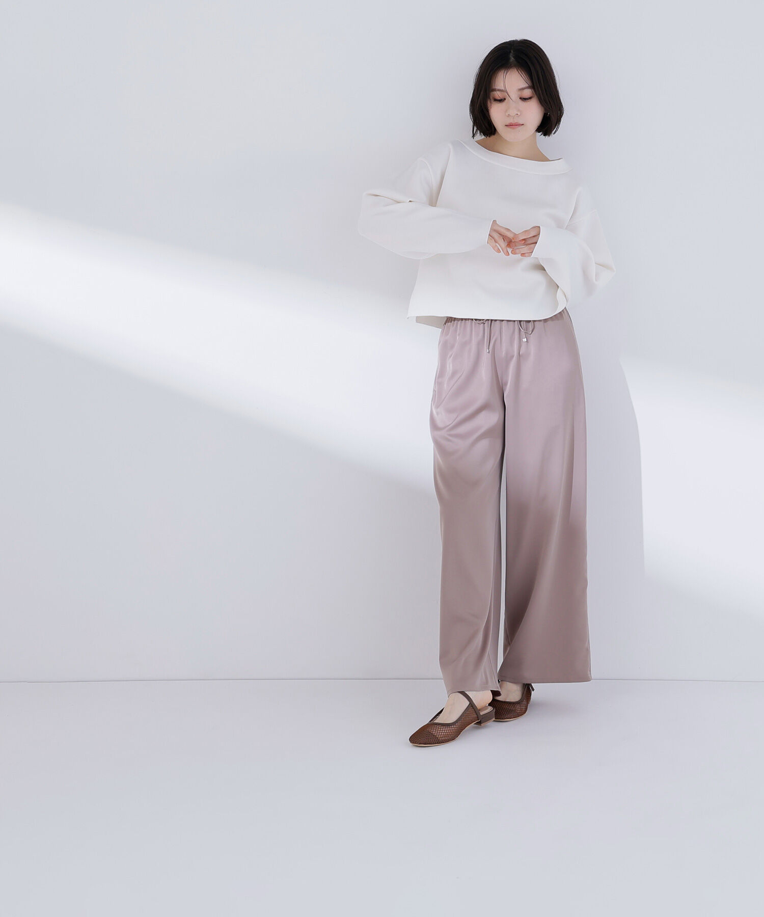  「スウェットライクフォルムニット」|ニット・セーター|