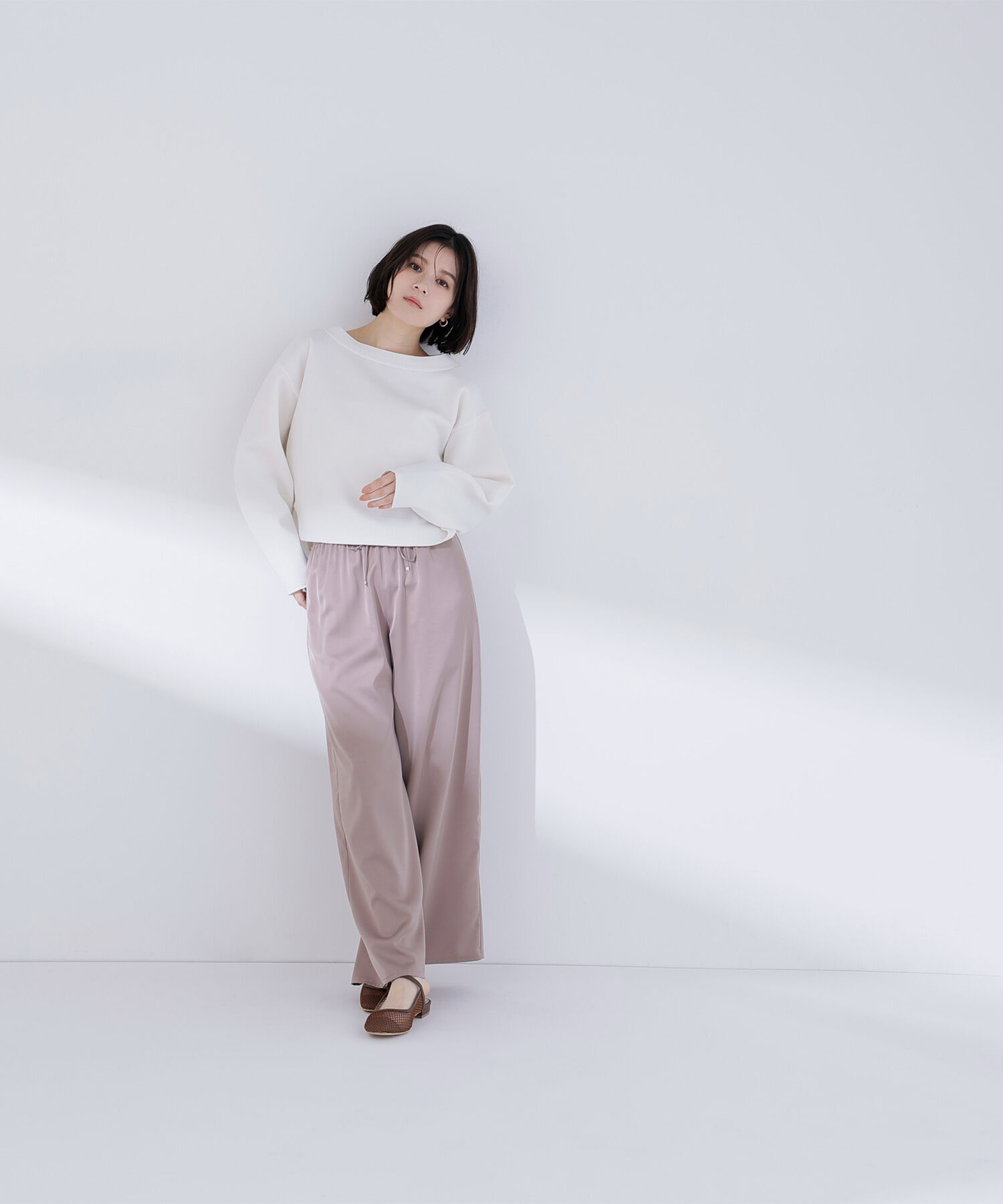  「スウェットライクフォルムニット」|ニット・セーター|