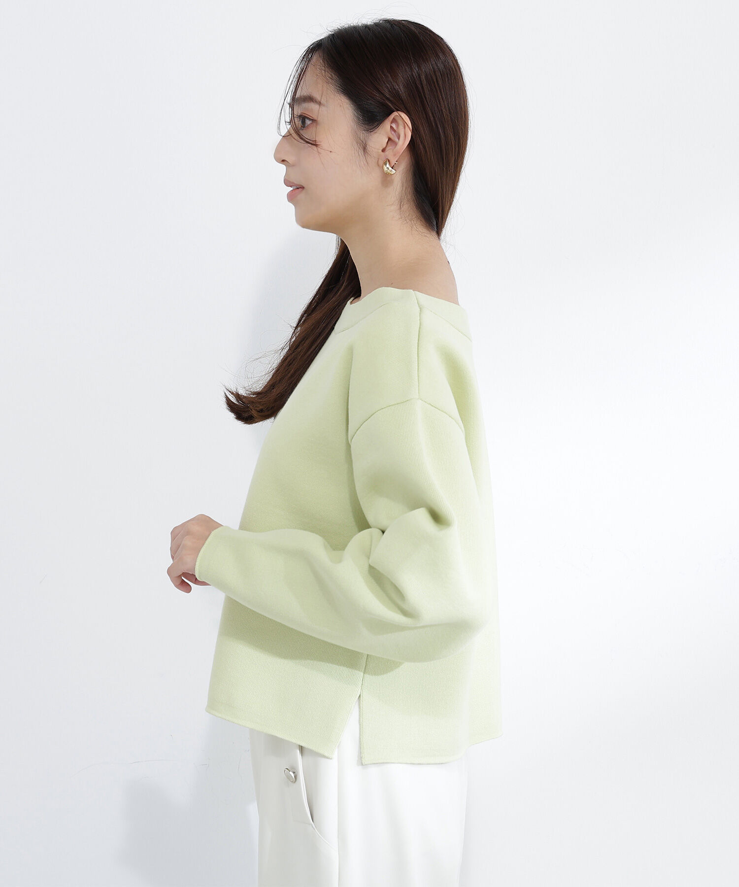  「スウェットライクフォルムニット」|ニット・セーター|