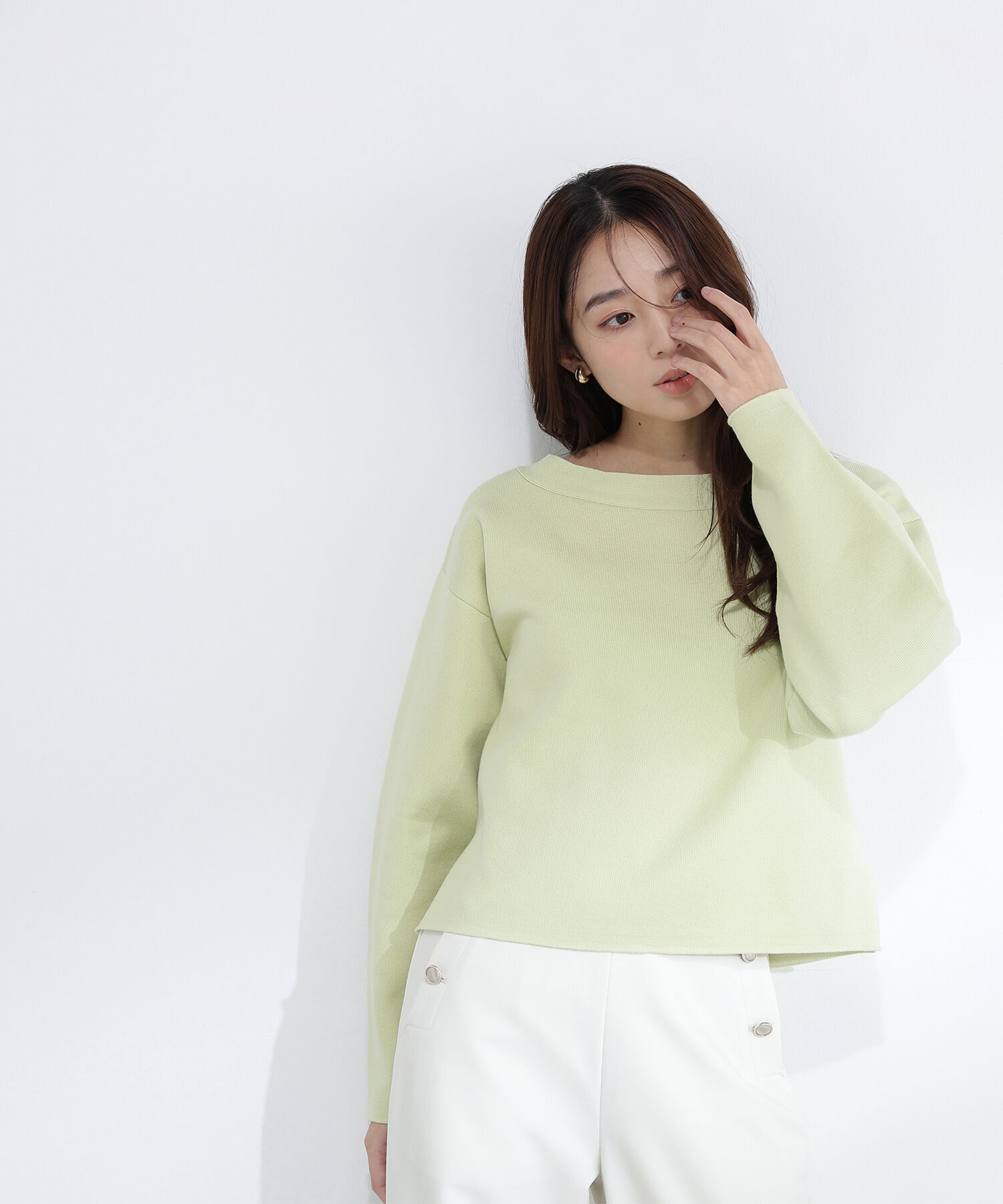  「スウェットライクフォルムニット」|ニット・セーター|