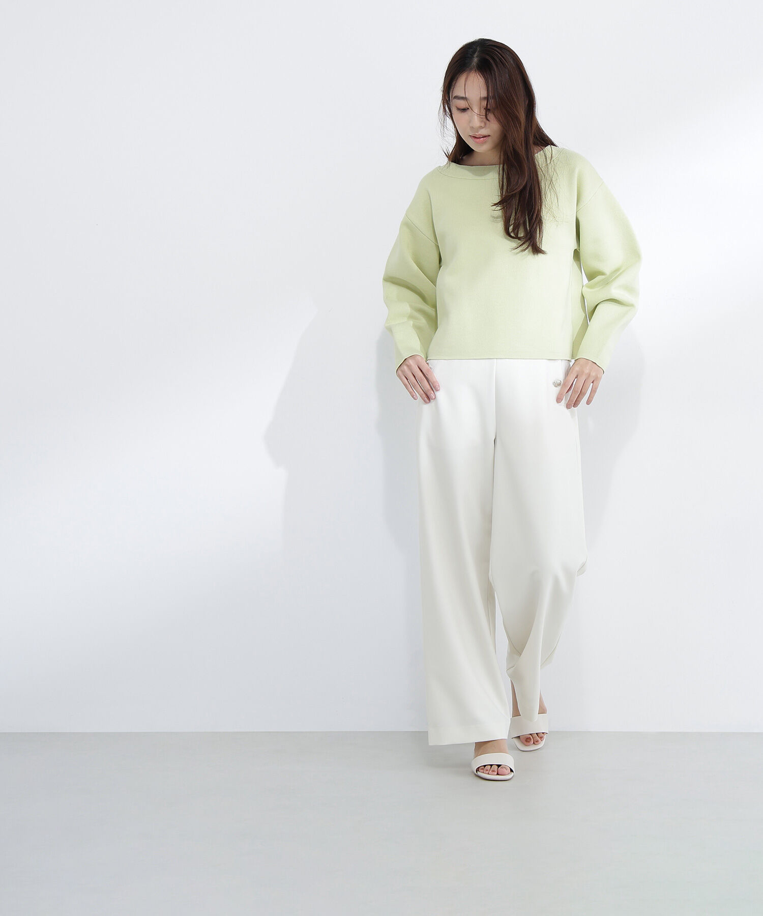  「スウェットライクフォルムニット」|ニット・セーター|