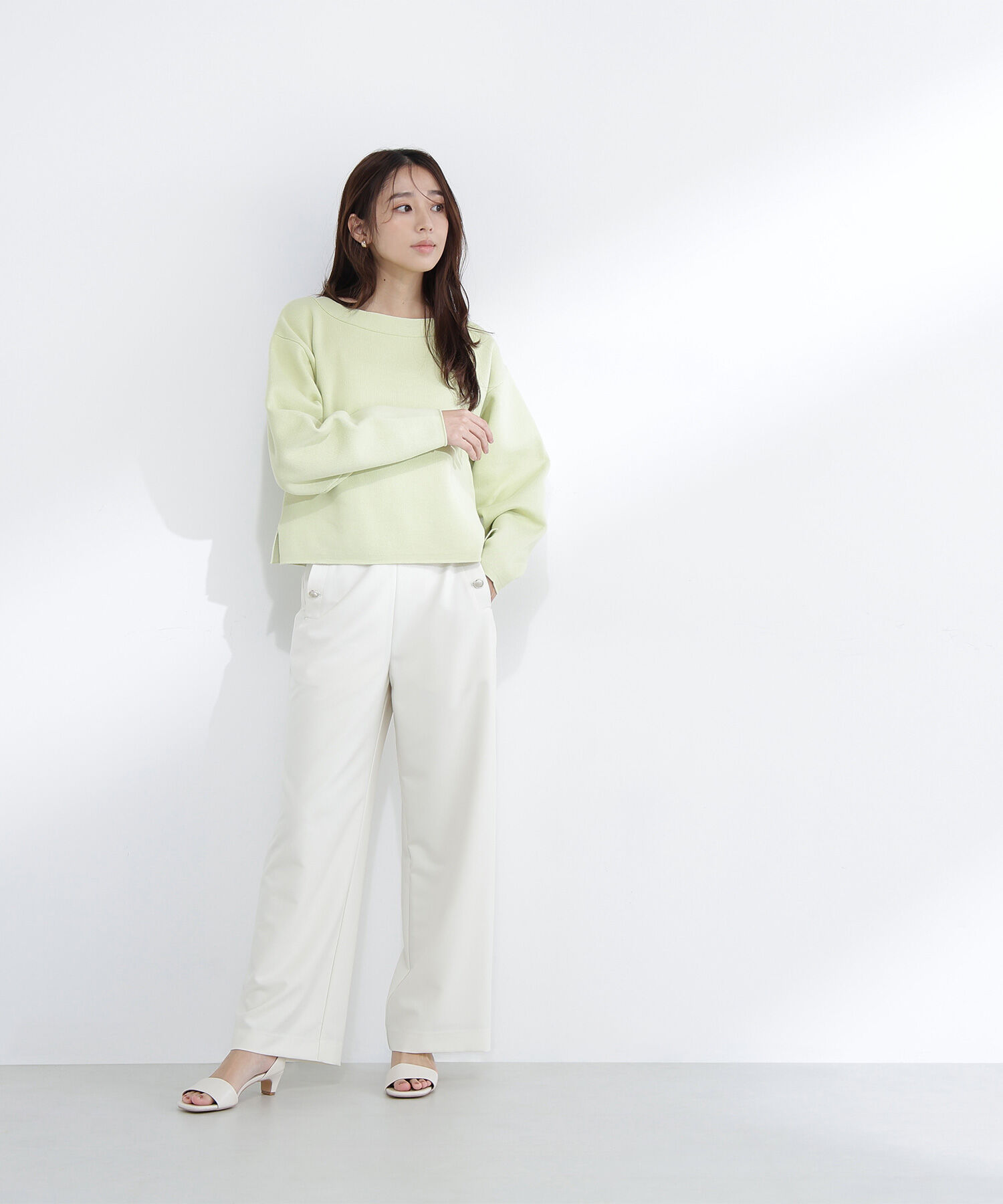  「スウェットライクフォルムニット」|ニット・セーター|