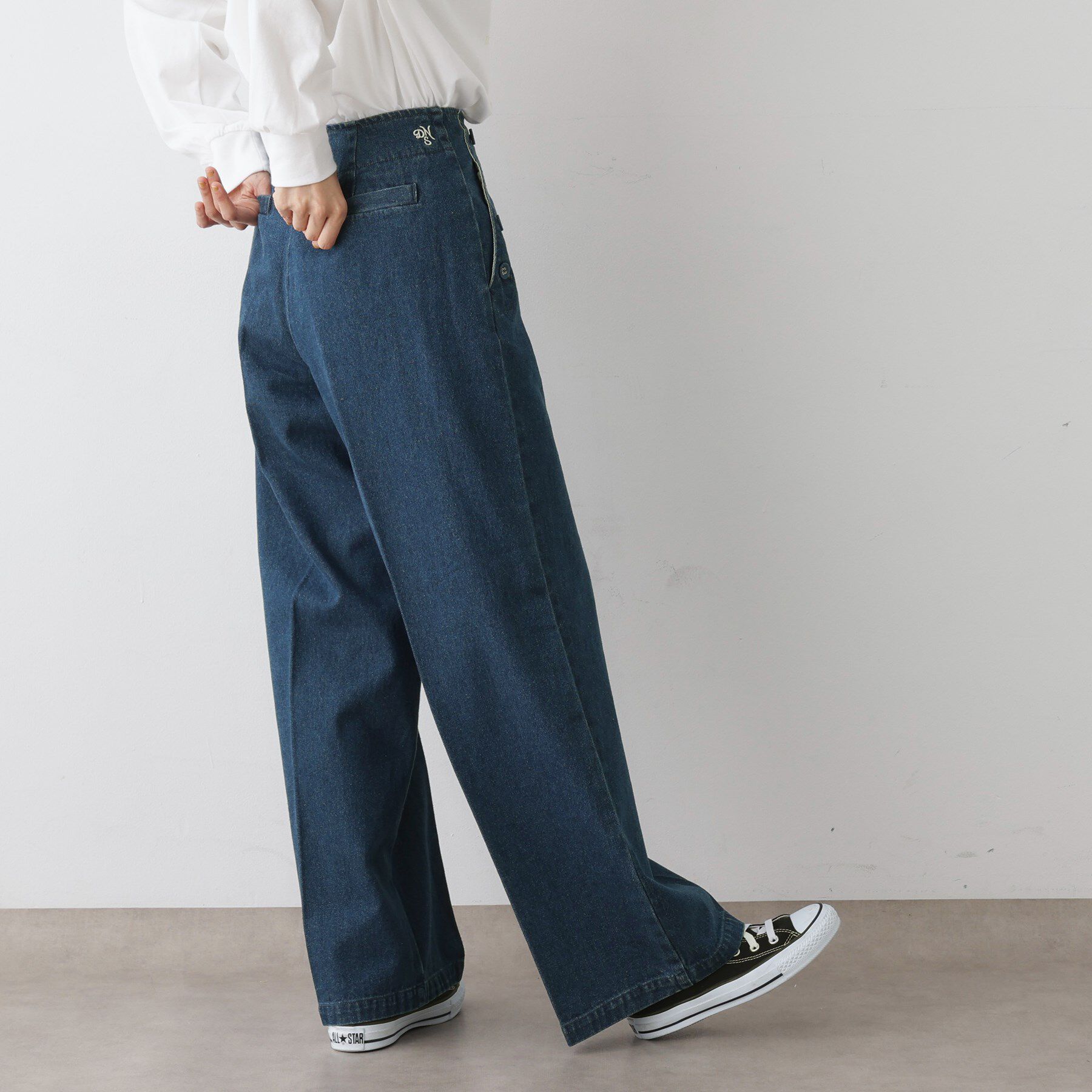 Dessin「【洗える】マリンデニムパンツ」|デニム|