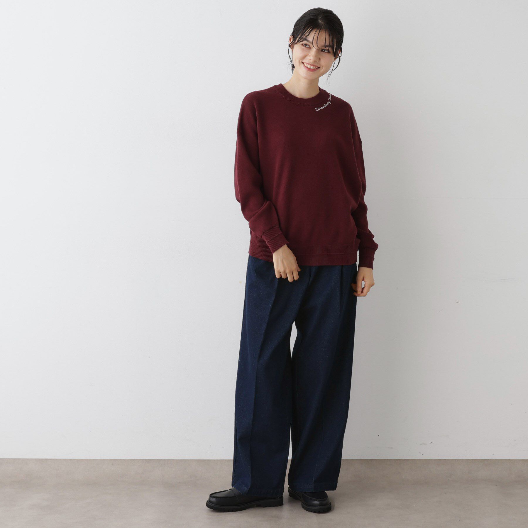 Dessin「【洗える】マリンデニムパンツ」|デニム|