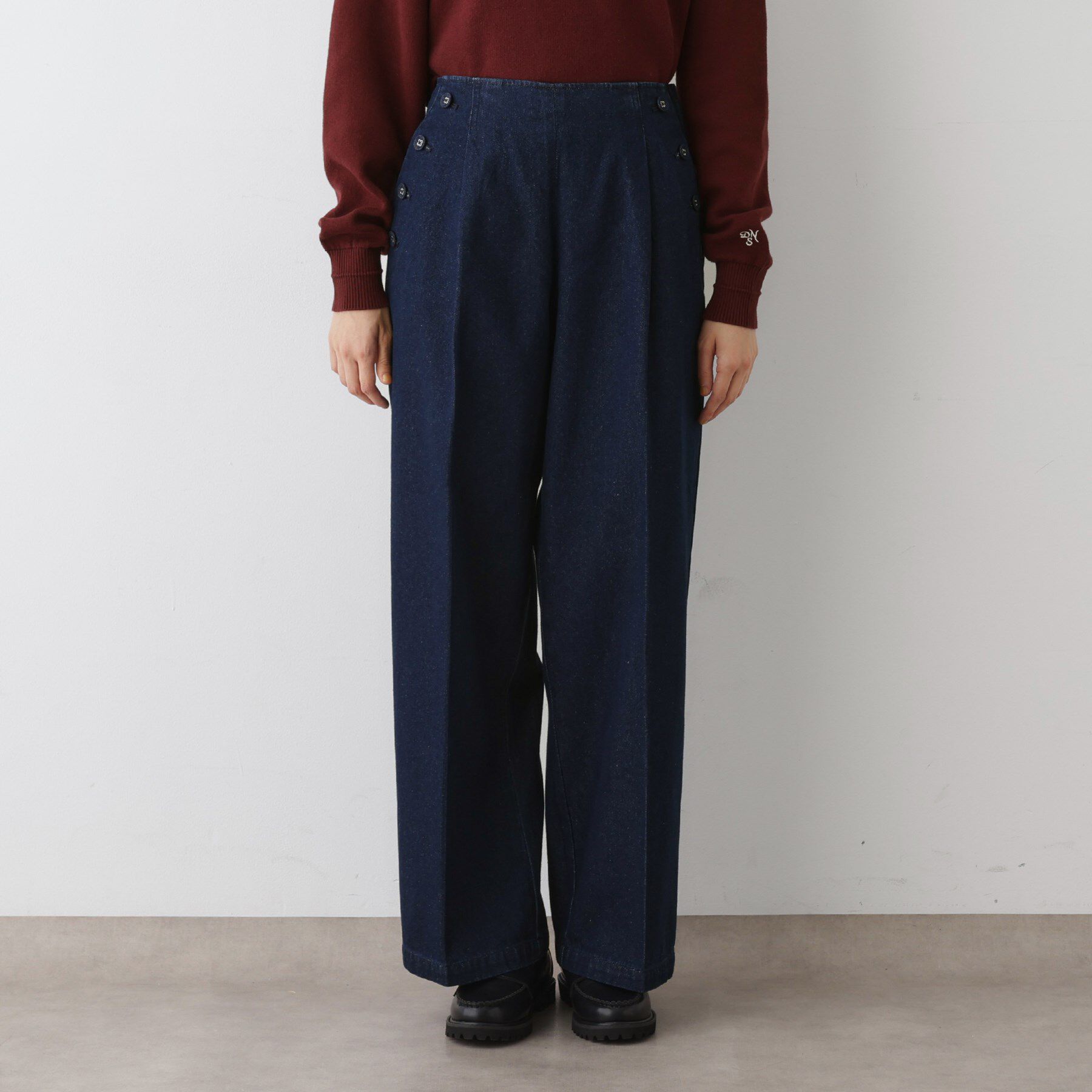 Dessin「【洗える】マリンデニムパンツ」|デニム|