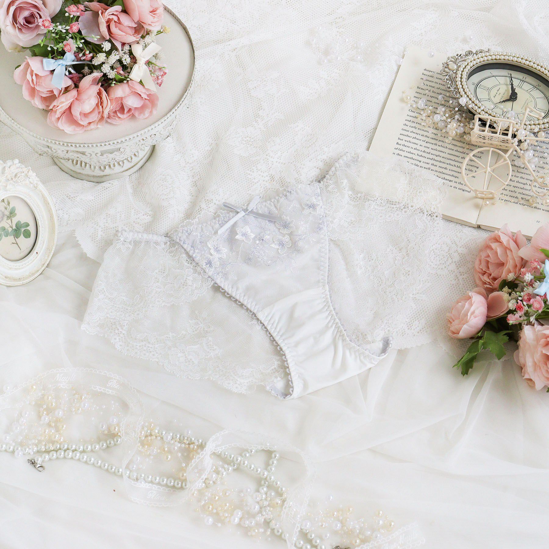 Risa Magli「フリート レースショーツ」|インナー|ホワイト(001)