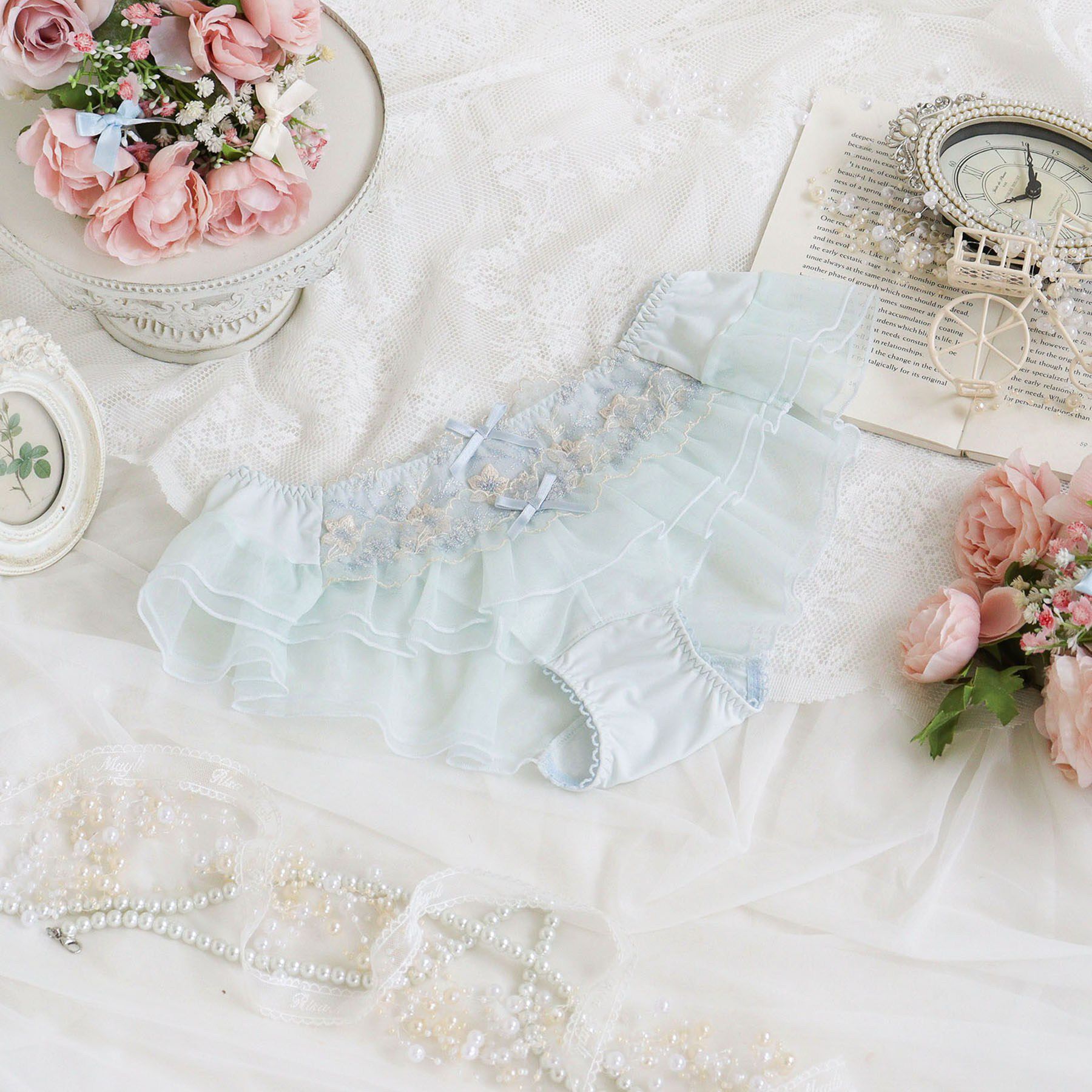 Risa Magli「フリート フレアショーツ」|インナー|サックスブルー(09