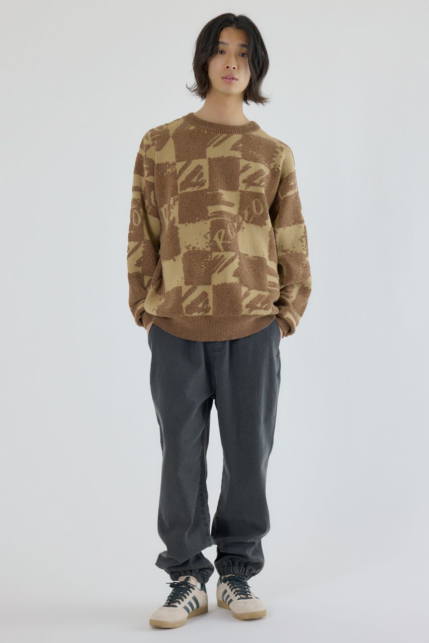 RODEO CROWNS「ブロークンチェックニット」|ニット・セーター|