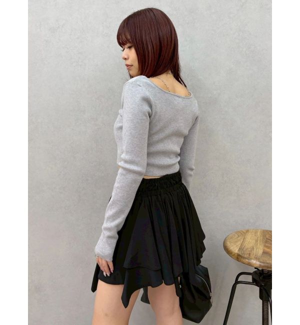 EVRIS「フリルリボンミニスカート」|スカート|