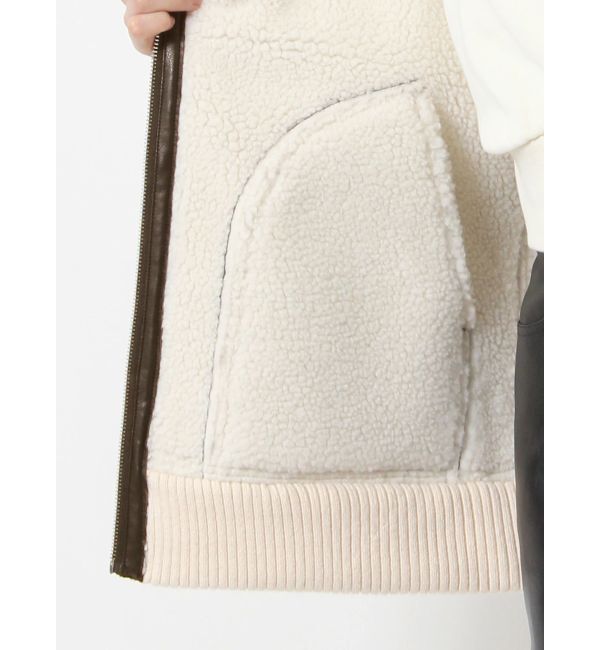 GYDA「フェイクムートンベスト」|ダウンベスト・ベスト|