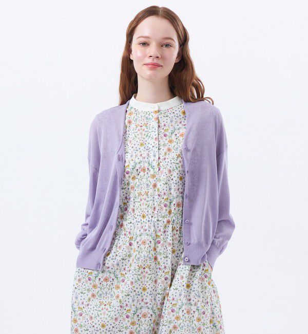MACKINTOSH PHILOSOPHY「HEAVENLY ドルマンニットカーディガン」|ニット・セーター|ラベンダー
