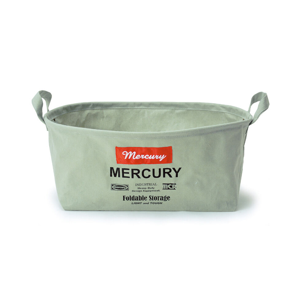MERCURY「マーキュリー キャンバスバケツ 通販 収納ボックス 布 キャンバス 折りたたみ おしゃれ 雑貨」|その他|グレー1