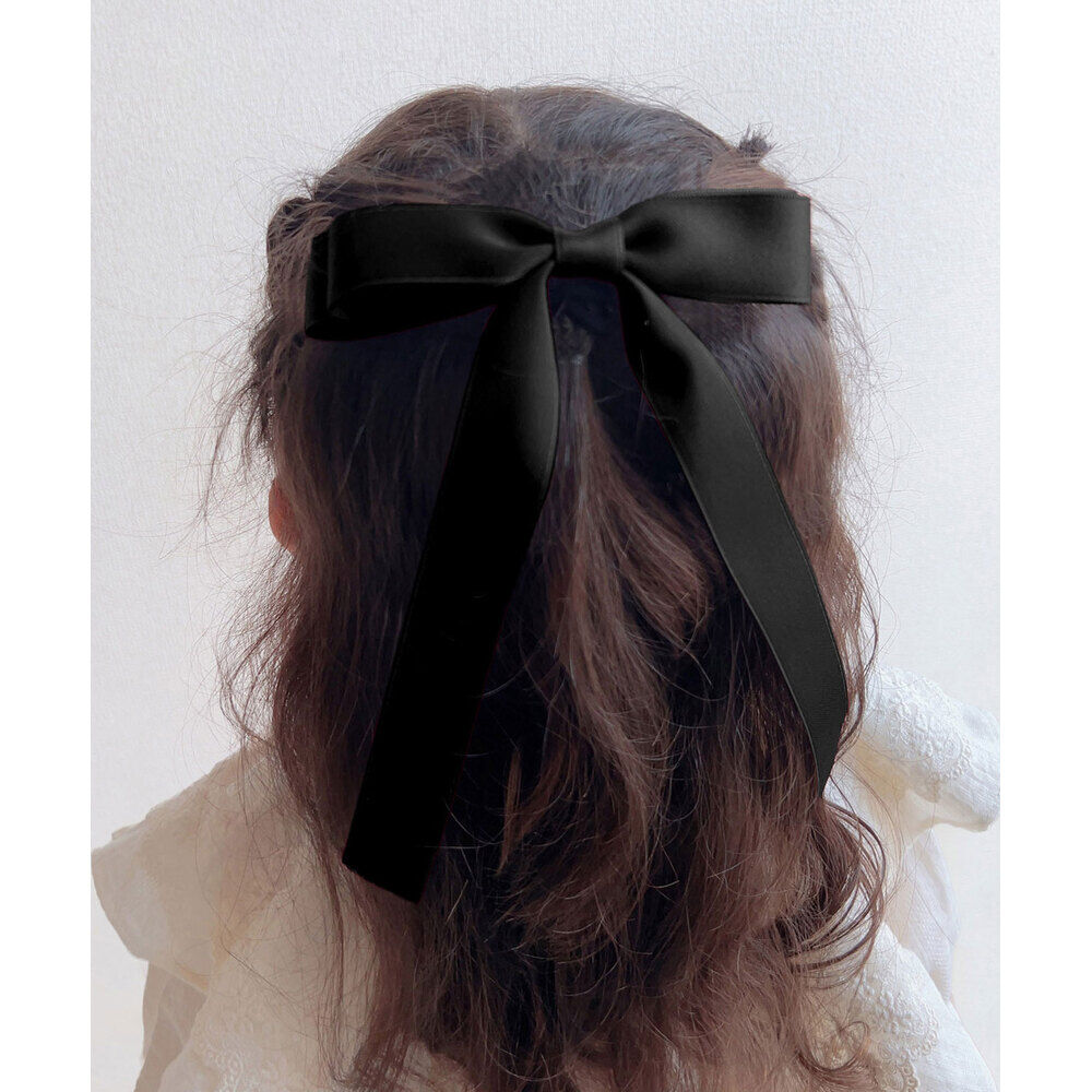 BACKYARD FAMILY「Rora ヘアゴム キッズ 通販 マルテ リボンヘアゴム 髪ゴム 髪飾り 髪どめ 髪留め」|その他|ブラック1