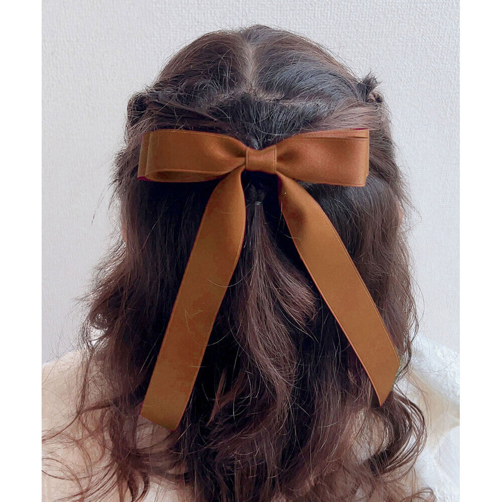 BACKYARD FAMILY「Rora ヘアゴム キッズ 通販 マルテ リボンヘアゴム 髪ゴム 髪飾り 髪どめ 髪留め」|その他|ブラウン1