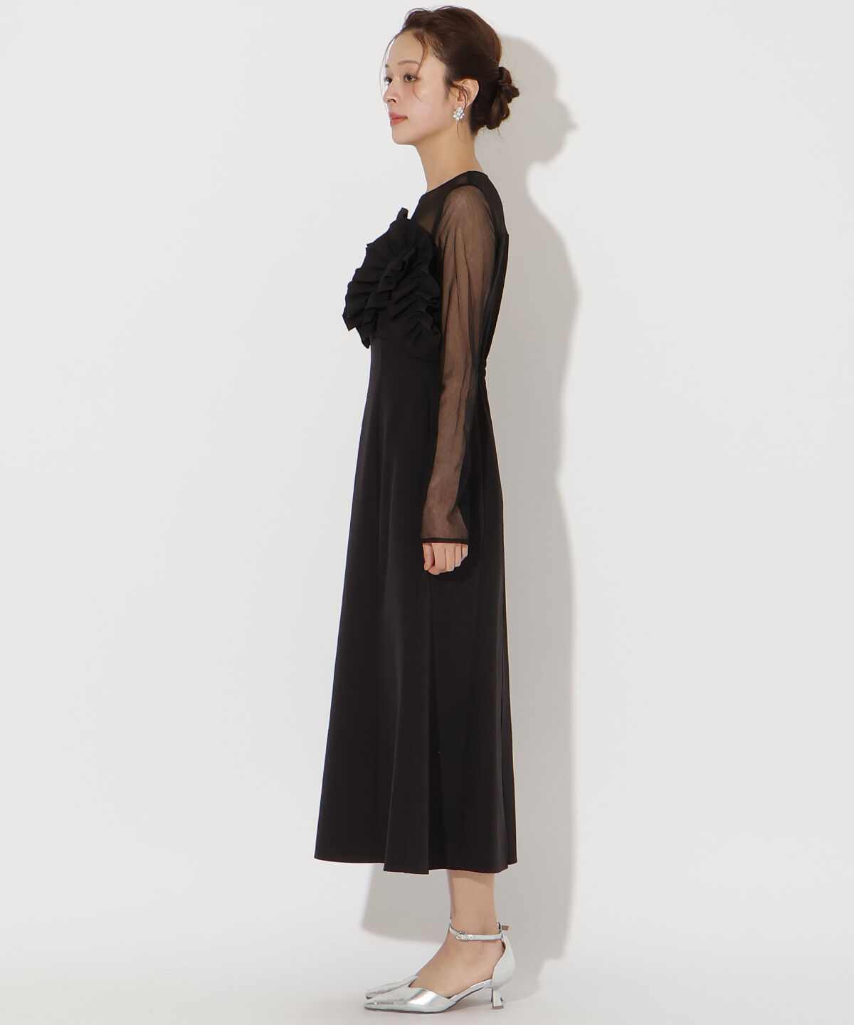 アンドクチュール「ボリュームフリルドレス」|ドレス|