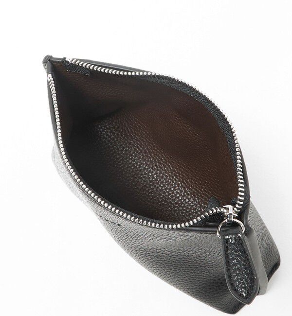 UNITED ARROWS「レザーライク ポーチ S」|ハンドバッグ|