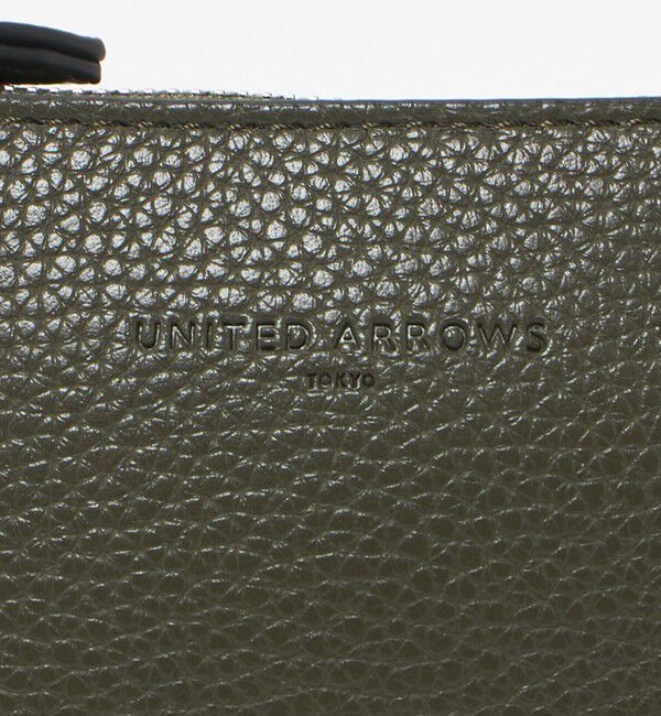 UNITED ARROWS「レザーライク ポーチ S」|ハンドバッグ|