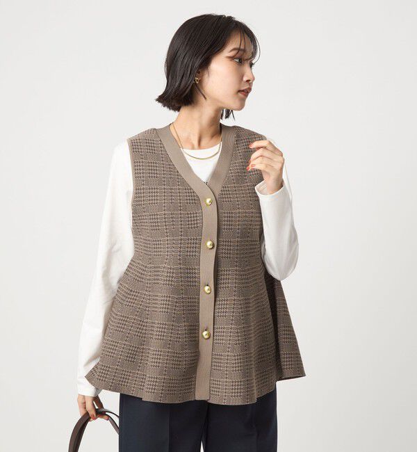 UNITED ARROWS green label relaxing「 ペプラム ジレ ニット プルオーバー -ウォッシャブル-」|ベスト・ジレ|その他1